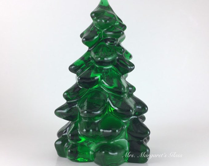 Mosser Glass Hunter Emerald Green 5.5" Christmas Tree