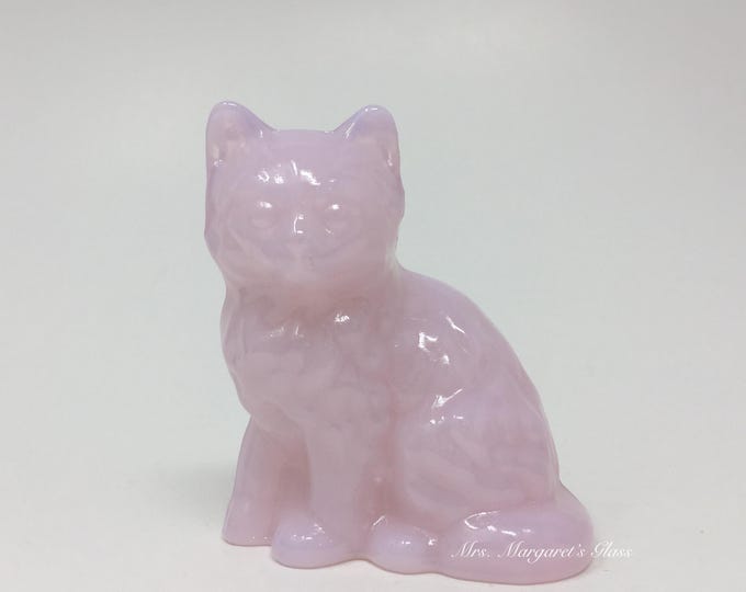 Mosser Glass Crown Tuscan Pink Cat Kitten