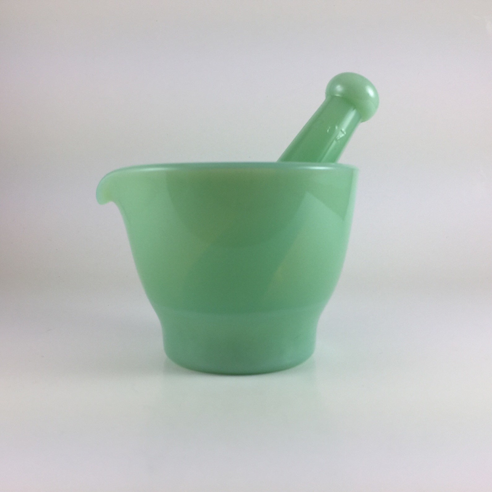 Mosser Glass 2 Ounce Jadeite Mortar and Pestle Set Etsy
