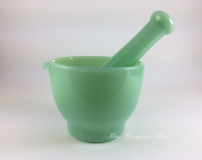 Mosser Glass 4 OZ Jadeite Mortar & Pestle