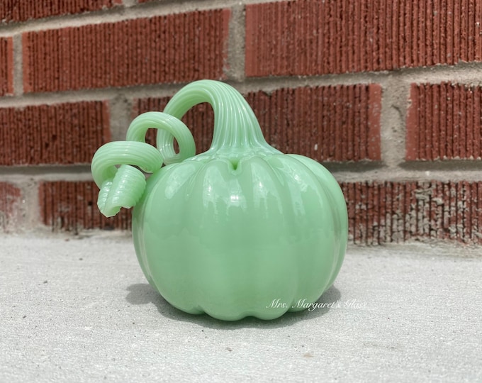 Mosser Glass Jadeite Pumpkin