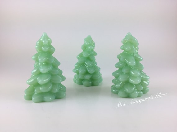 Ceramic Jade Green with Red Fraser Fir Christmas Tree — GrapeVine Ceramics