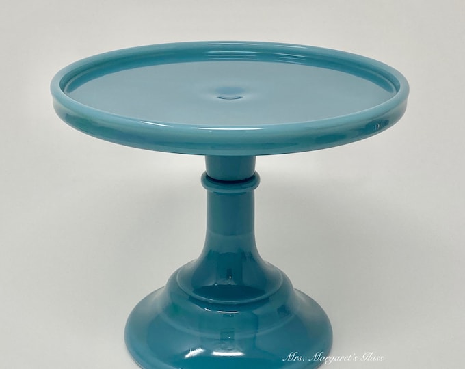 Mosser Glass 6” Georgia Blue Cake Stand