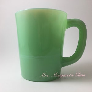 Mosser Glass Jadeite Handled Mug