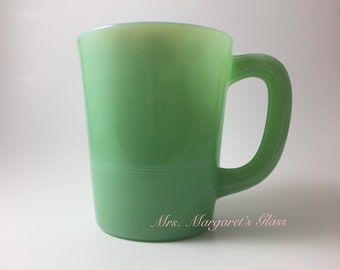 Mosser Glass Jadeite Handled Mug