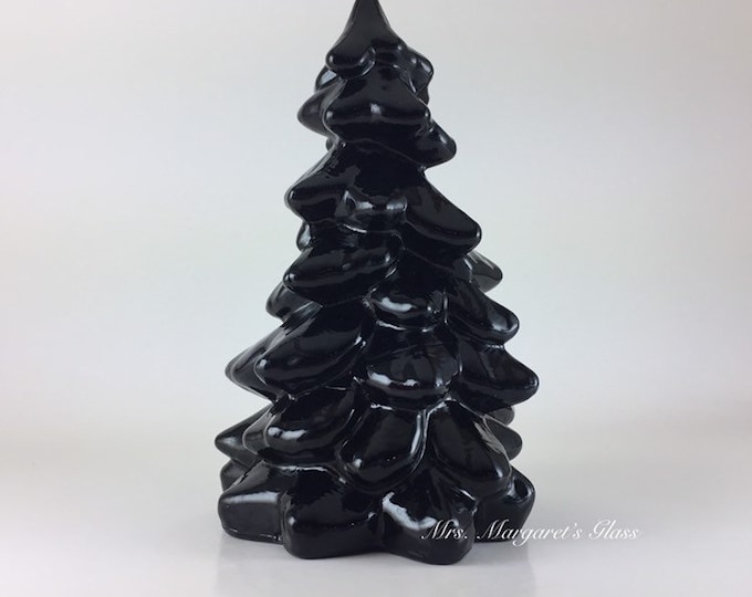 Mosser Glass 5.5" Black Milk Christmas Tree