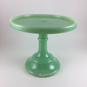 Mosser Glass 6" Jadeite Cake Plate Stand