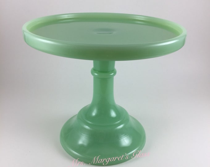 Mosser Glass 6" Jadeite Cake Plate Stand