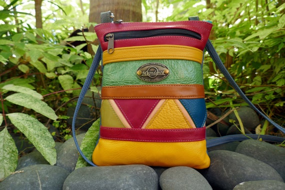 multi coloured cross body bag
