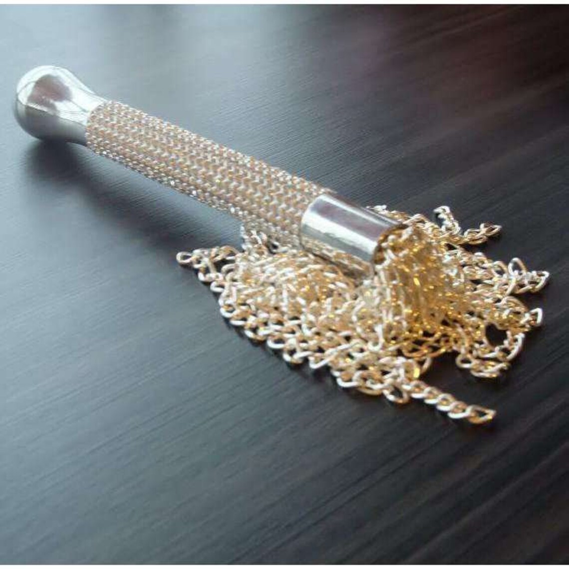 Chain Flogger Premium Metal Whip Glamour for BDSM Flogging Etsy