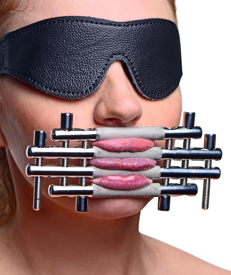 Lips & Tongue mouth clamp Mouth press Bondage and BDSMgear Etsy