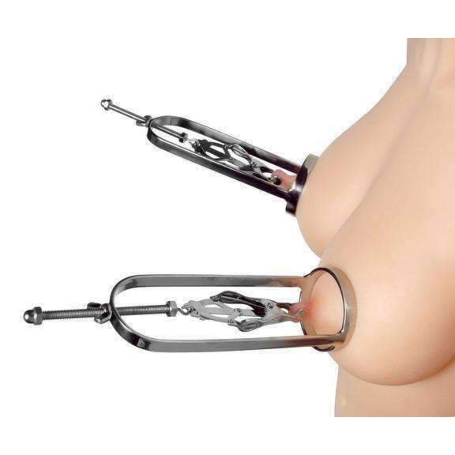 Nipple stretchers clamps - Nipple extenders - BDSM - Male & Female nipp...