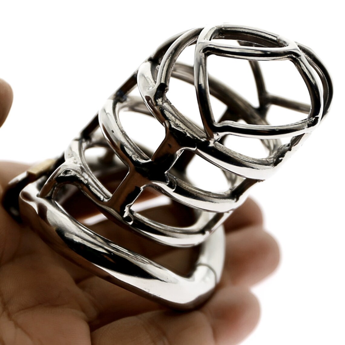 chastity-cage-stainless-steel-hinged-cock-ring-male-etsy