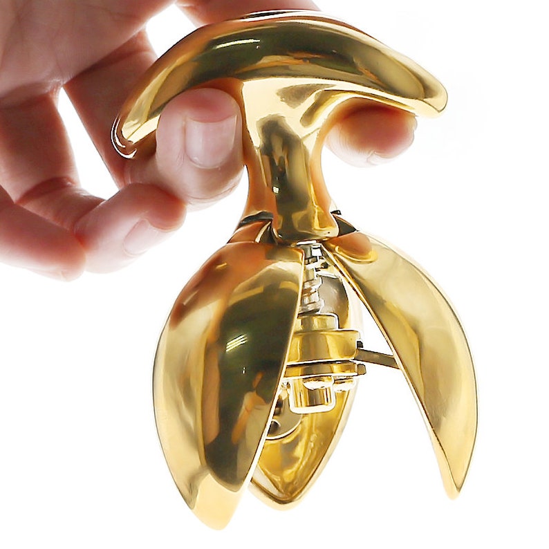 24K Gold platted Locking butt plug for anal chastity / anal Etsy