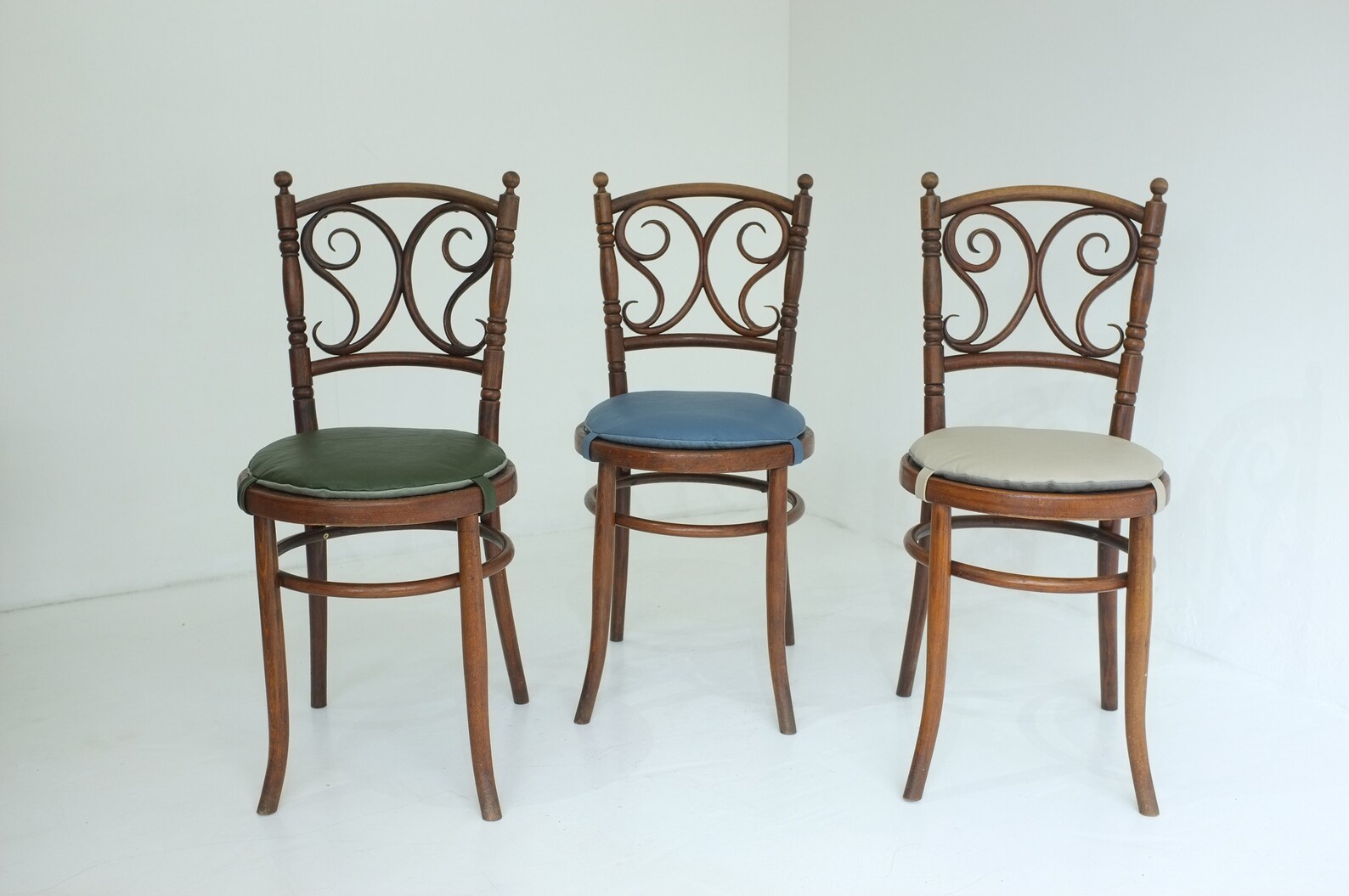 Bistro_chairs Leather Horsehair Seat Cushions UU0072 Etsy