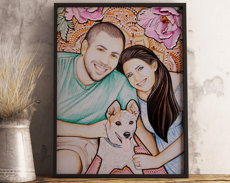 Boyfriend Gift Custom Portrait