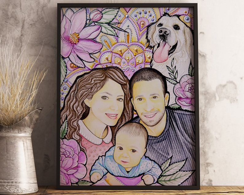 Boyfriend Gift Custom Portrait