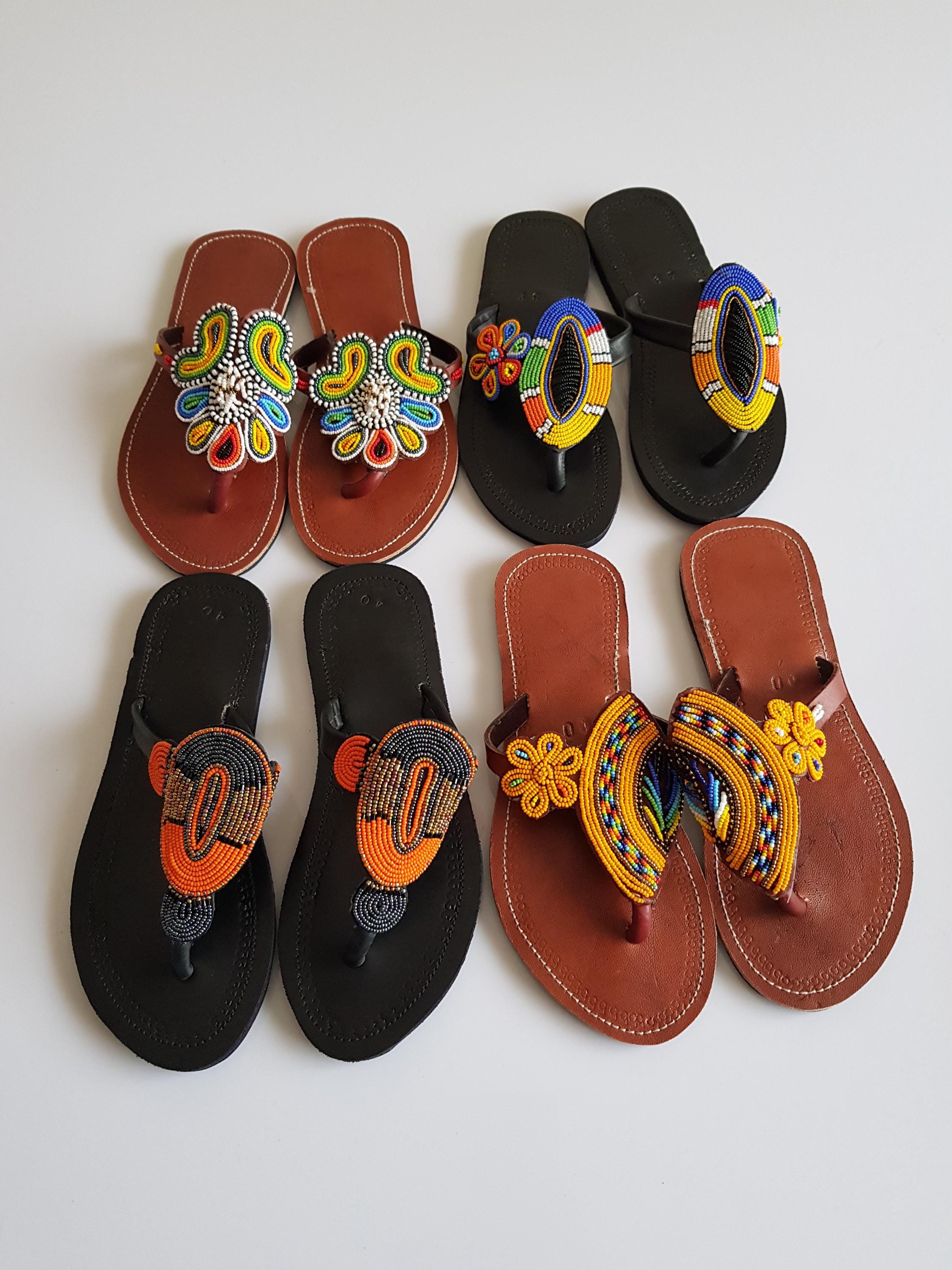 Handmade Leather Sandals for Women – Comfortable & Stylish Summer Footwear. 4 pairs of women sandals.