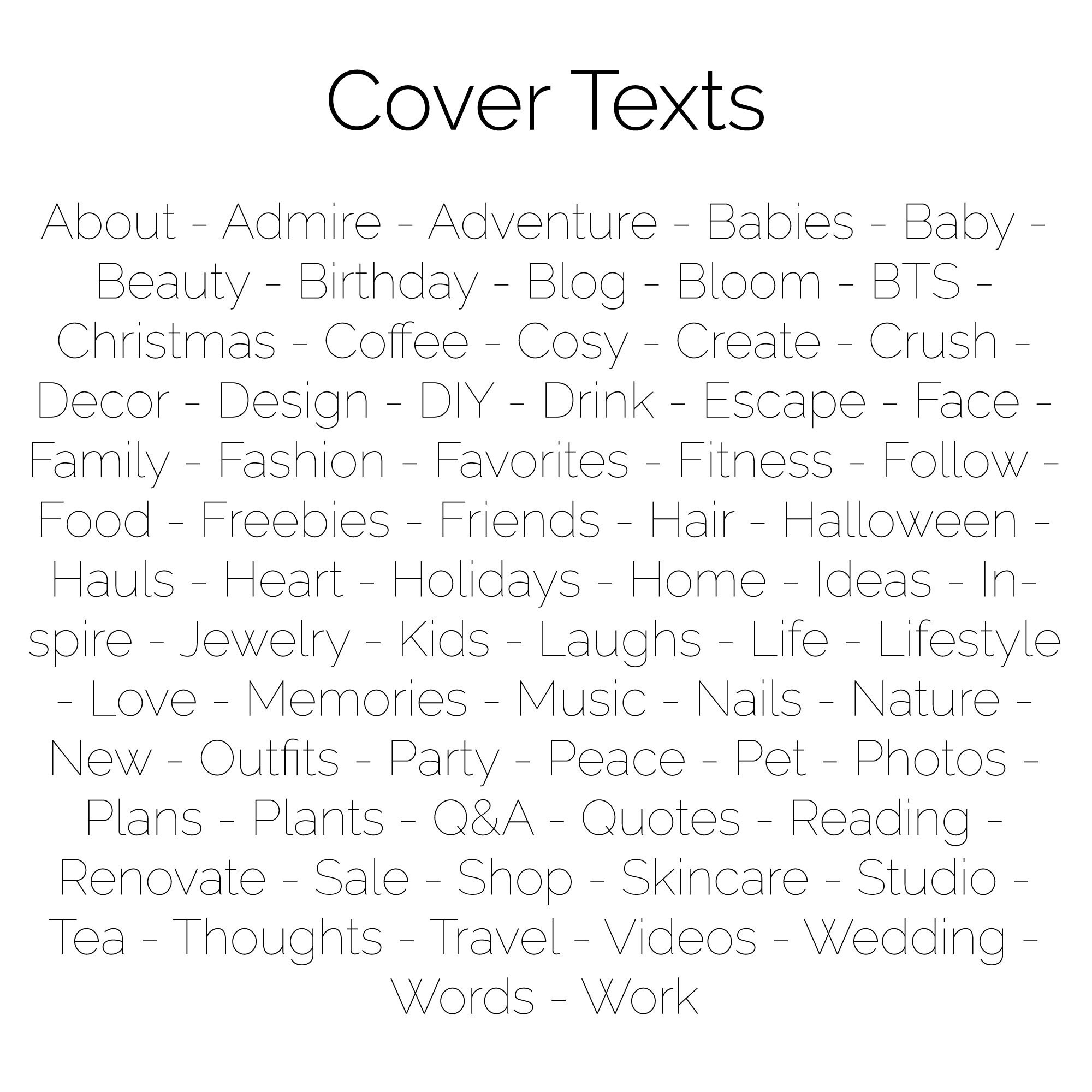 Instagram Story Highlight Icons Instagram Highlight Covers | Etsy