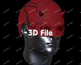 READ DESCRIPTION Digital STL File Daredevil Hybrid Inspired Cowl(3D Printable File)