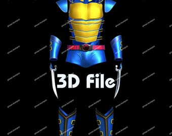 READ DESCRIPTION Digital STL File Wolverine Inspired Armor(3D Printable Files)
