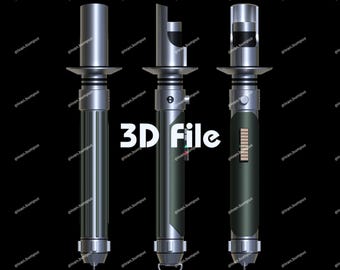 Digital STL File Kanan Jarrus Inspired Lightsaber(3D Printable File)