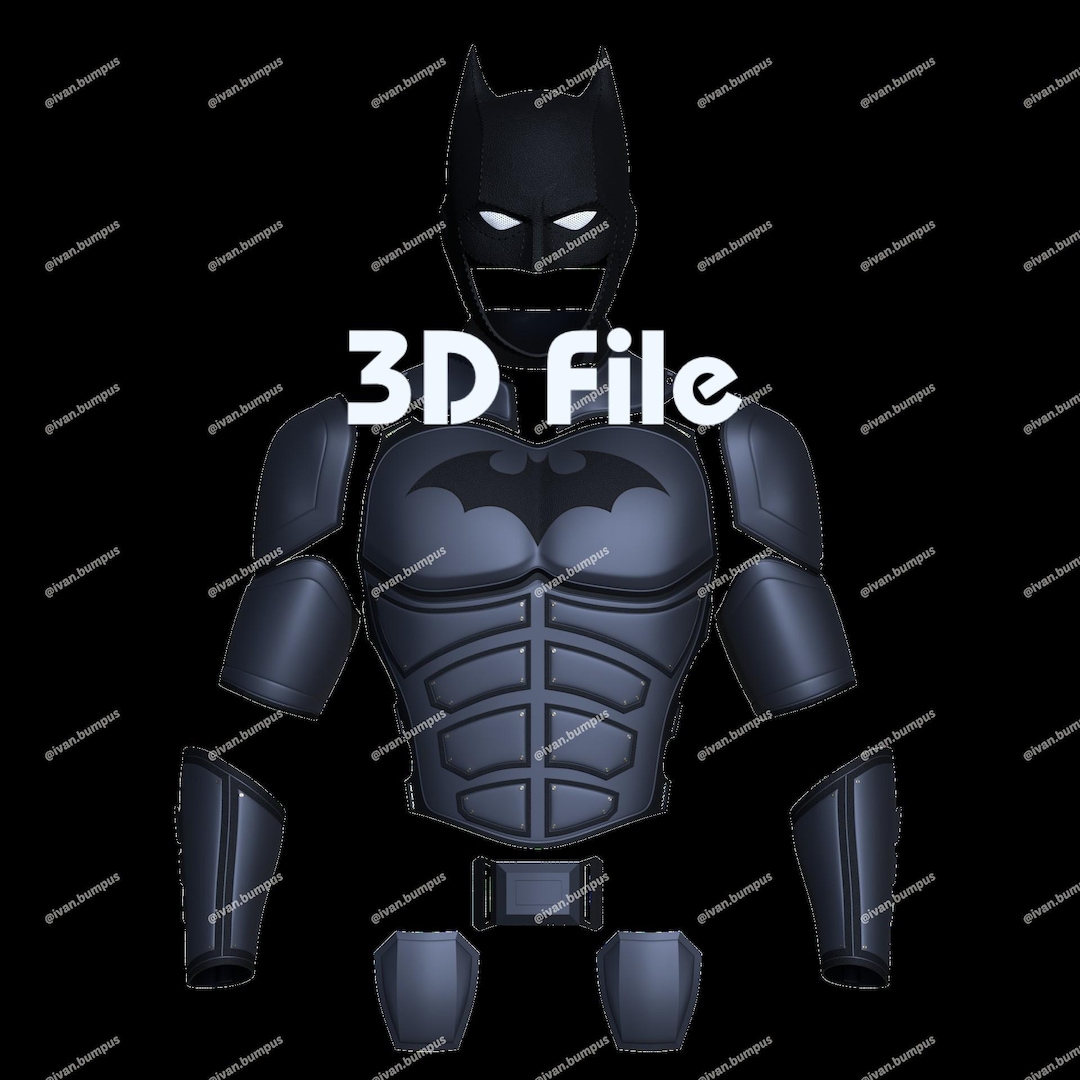 Caped Invincible Digital File Bat Vigilante Armor Upper and Helmet(3d Printable File) - Etsy