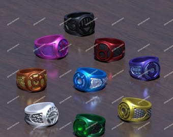 Digital STL Files Lantern Inspired Rings(3D Printable Files)