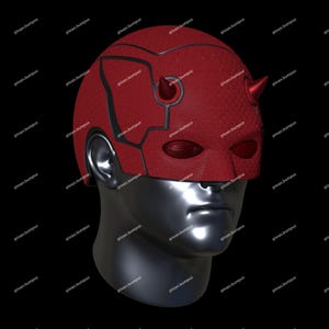 READ DESCRIPTION Digital STL File Daredevil Hybrid Inspired Cowl(3D Printable File)