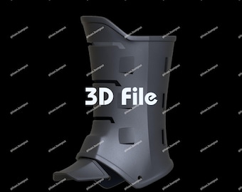 LEER DESCRIPCIÓN Archivo STL digital Espinilleras/Cubrebotas inspirados en Daredevil Born Again (Archivos imprimibles en 3D)