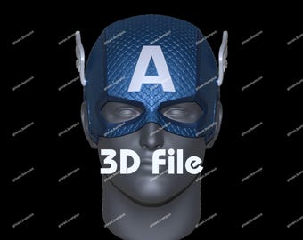 Digital STL File Cap Inspired Helmet(3D Printable File)