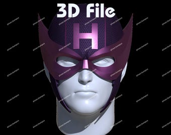 Digital File Hawkeye Inspired Mask(3D Printable File)