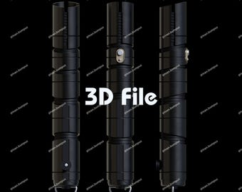 Digital STL File Qimir Inspired Lightsaber(3D Printable Lightsaber)