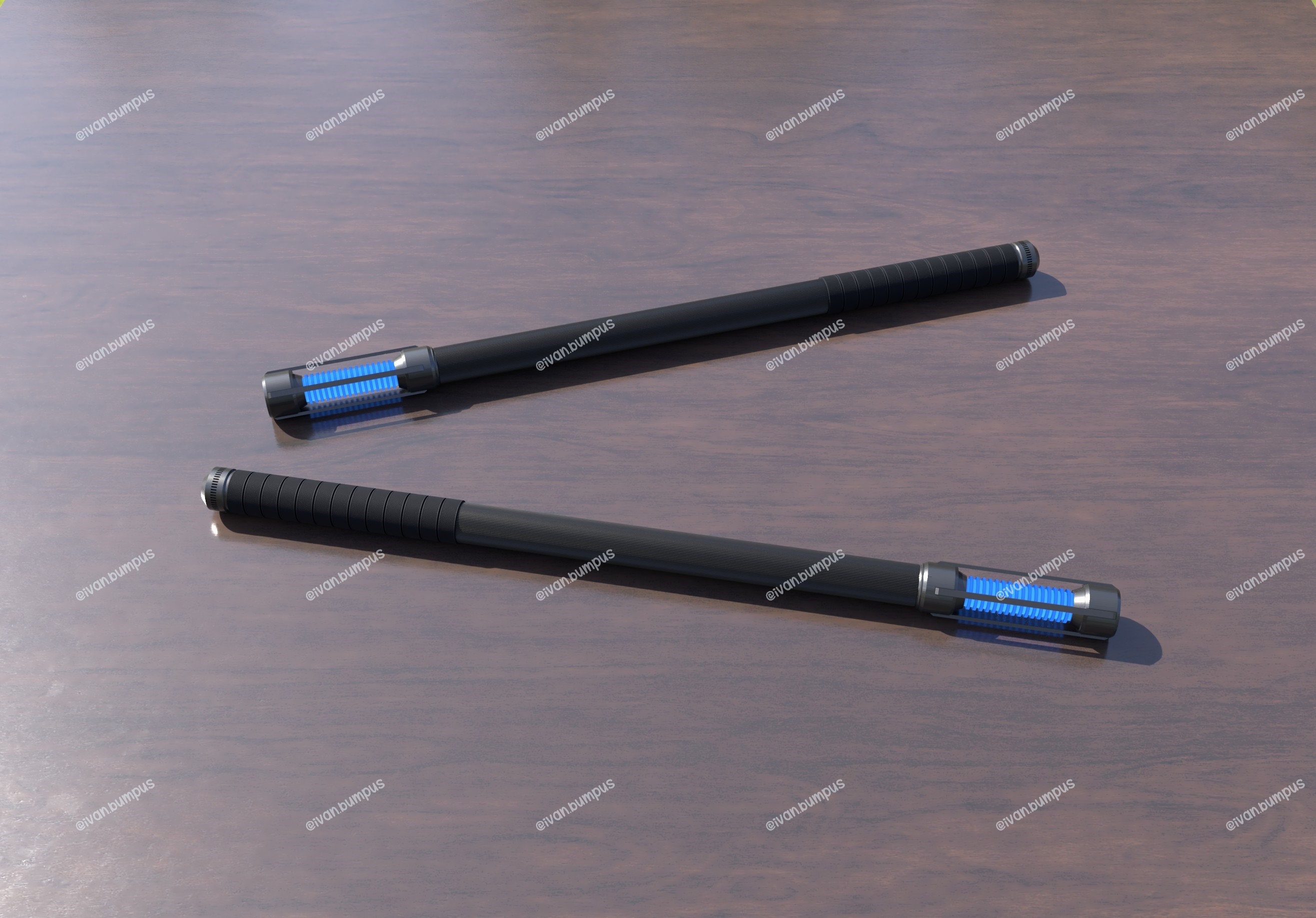 READ DESCRIPTION Digital STL File Nightwing Inspired Escrima Sticks V2(3D Printable File)