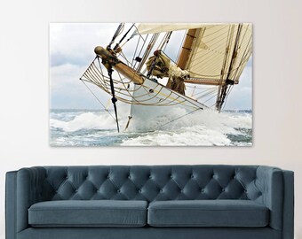 Sailing Boat Wall Art, Large Canvas, Fine Art or Photo Print, Sea Landscape Decor, Home Decor, Office Decor