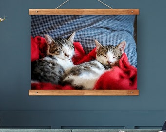 Cat Painting Custom Canvas, Pet Memorial, Bird Portrait, Oil Paint Cat Print, Personalized Pet Decor, Dog Art, Pet Art Gift, Cat Painting