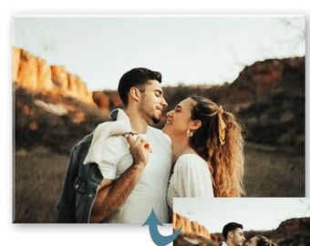 Custom Portrait Oil Paint Personalized Art, From Photo Print Portrait, Family, Couple, Children Room Decor, Bespoke Artwork Gift Anniversary