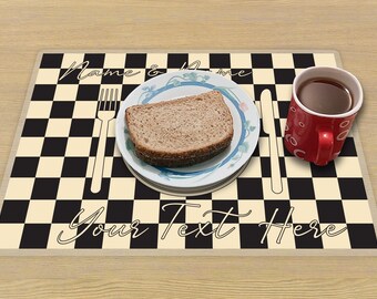 Personalized Placemat, Customizable Designs, Waterproof Service Mat, Kitchen Serving Decoration, Party Supplies