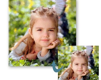 Portrait Painting From Photo, Personalized Gift Wall Art, Digital Canvas Print, Ready to Hang Custom Oil Paint Art, Engagement, Gift for Kid