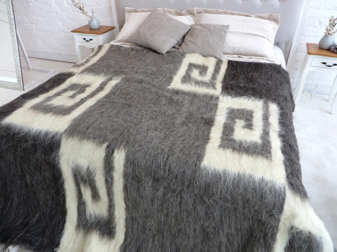 Wool Coverlet Wool Blanket King Coverlet Wool Throw Blanket Etsy