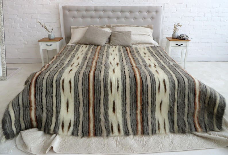 Wool Blanket Icelandic Throw Handmade Coverlet Woven Throw - Etsy