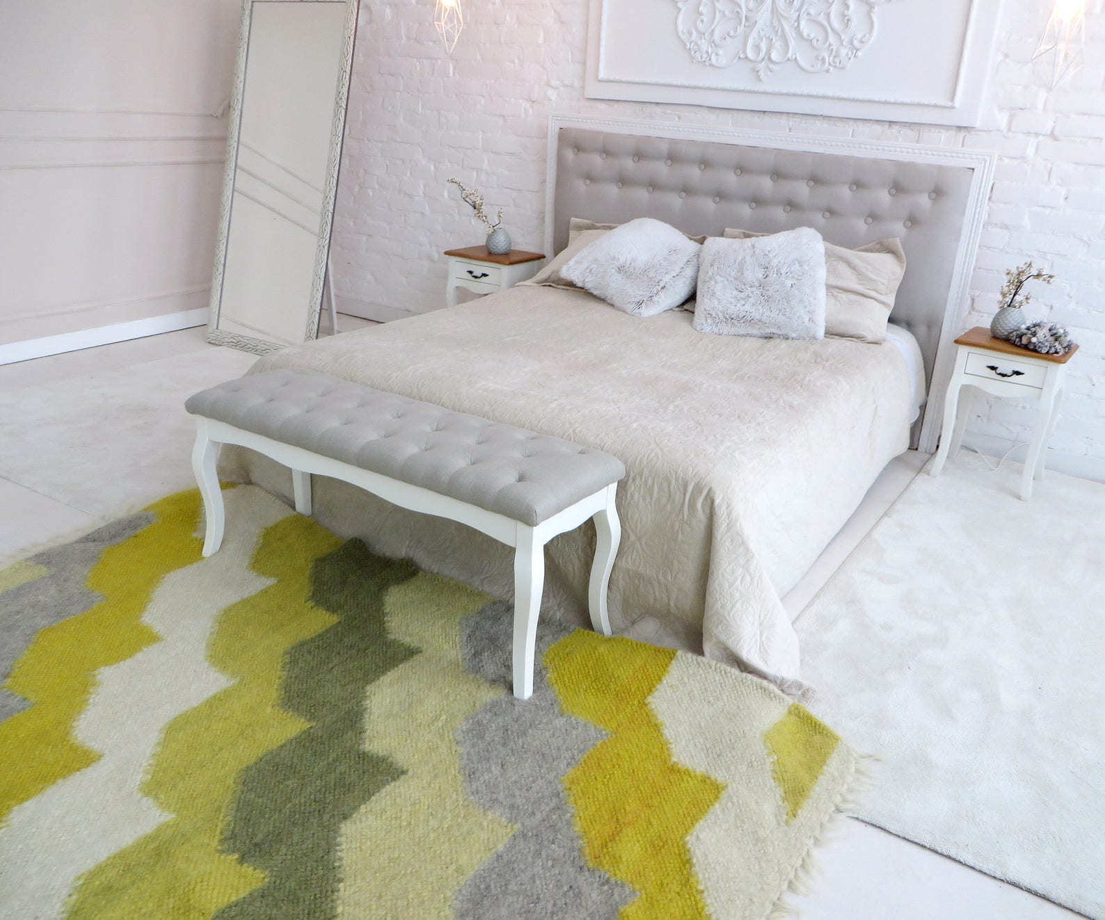 Yellow Wool Rug Hand Woven Area Rugs Nursery Rug Bedroom Rug Etsy