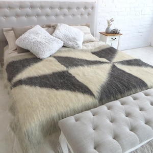 Couch Wool Throw Blanket  Weighted Blanket Wool Blankets Sofa Cover  Woven Bed Spread Coverlet Wool Bed Throw  Bedroom Decor Organic Bedding
