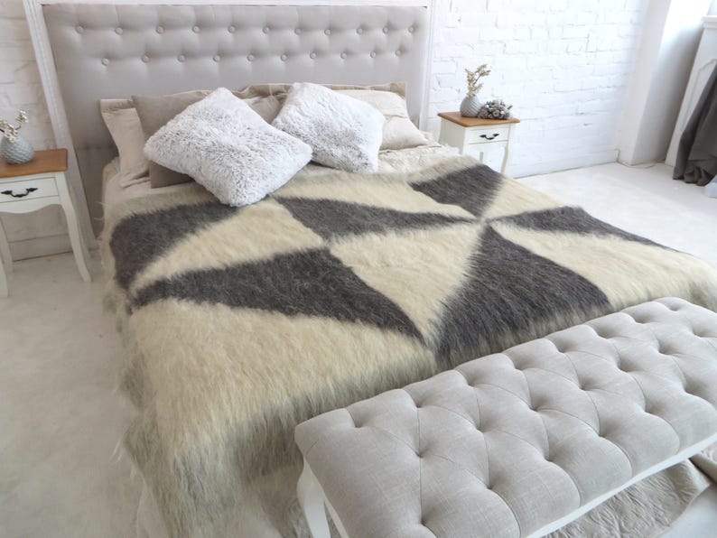 Couch Wool Throw Blanket Weighted Blanket Wool Blankets Sofa Etsy UK