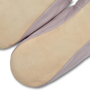Babouche: Moroccan Leather Womens Slippers, Slip ons, Sheepskin Slippers, Mules, Handmade in Lilac image 7