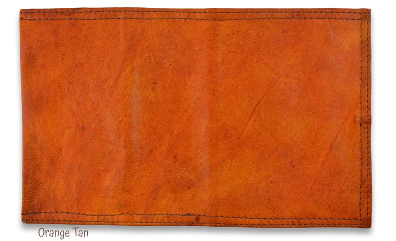 Pochette à tabac en cuir, pochette à tabac faite main, petite pochette en cuir, pochette à bijoux, pochette à tabac marron, pochette en cuir bio, sac à tabac Orange Tan