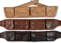 Leather Belt Waist Hip Bag, Travel Belt, Utility Belt Four Pockets, Handmade from Naturally Tanned Leather!!