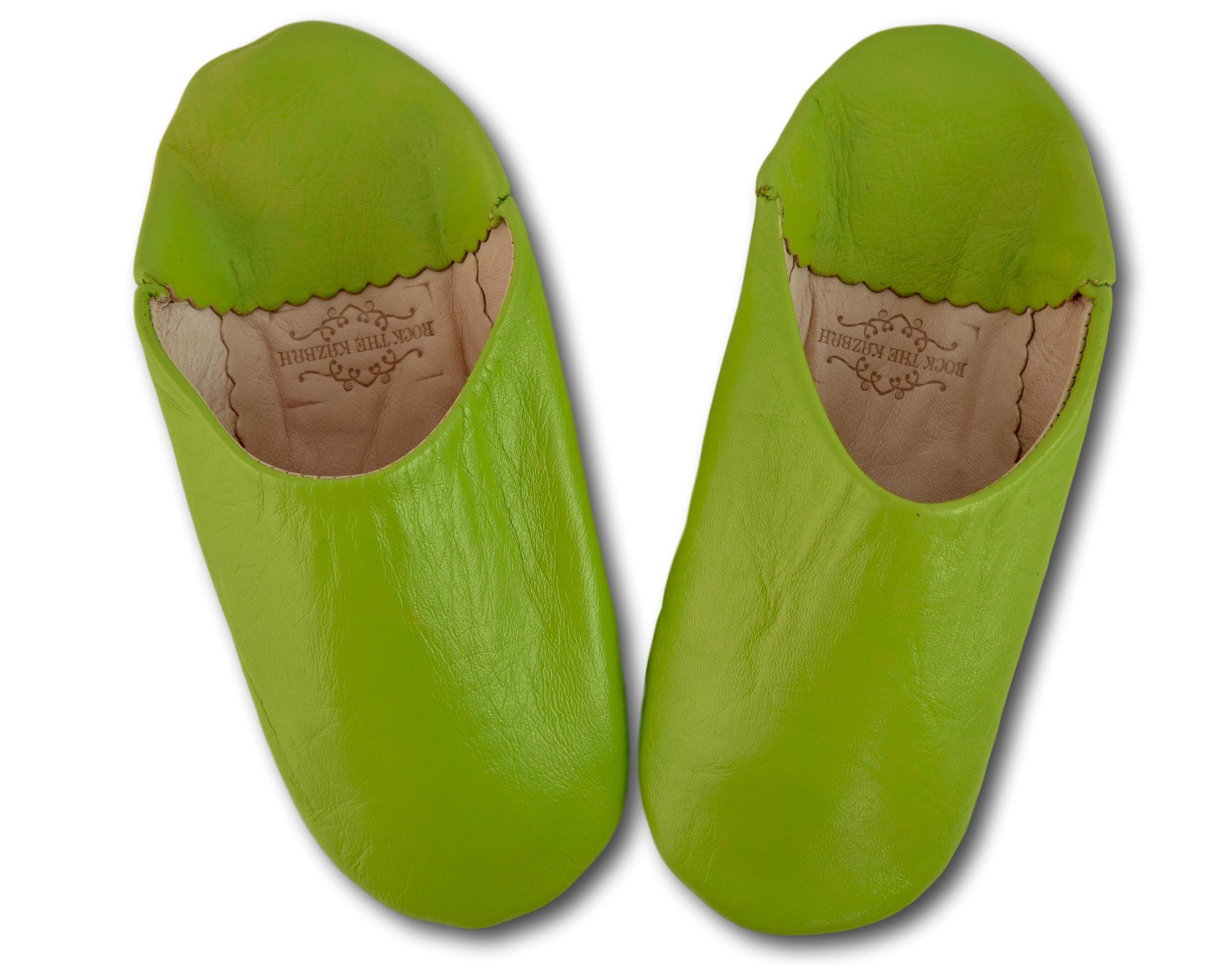 leather babouche slippers