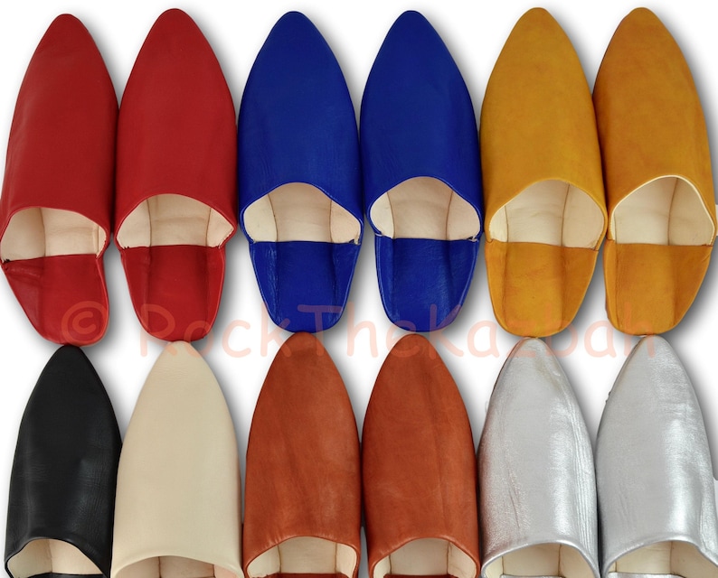 moroccan leather mules