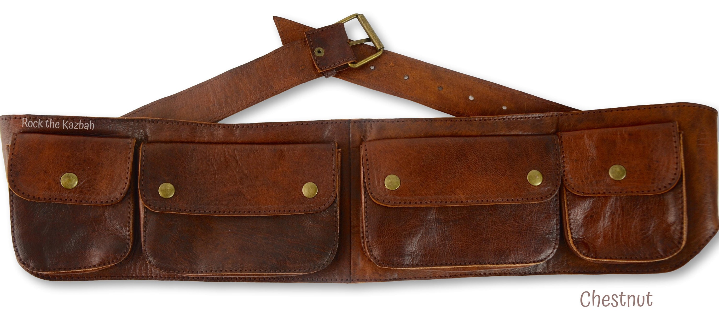 Leather Belt Bag, Hip Bag, Waist Bag, Travel Belt, Utility
